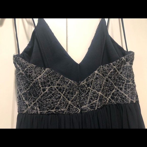 Badgley Mischka Navy gown - Picture 3 of 4